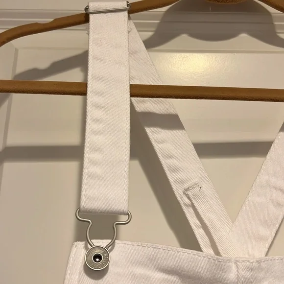 Wallflower White Short Overalls Size L - Picture 5 of 16